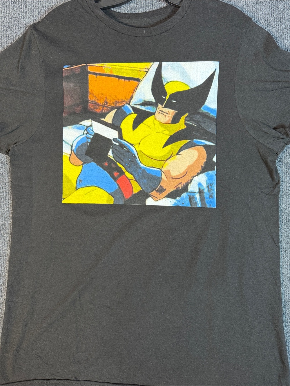 Marvel Wolverine Men's Medium Comic Graphic T Shirt Black X-Men Superhero